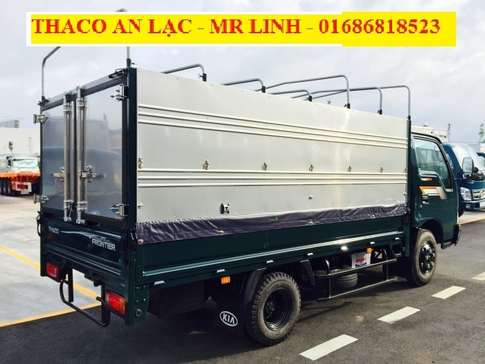 Xe tải Thaco Kia K165 thùng mui bạt mới – 2 tấn 4 Hỗ trợ trả gốp ngân hàng đến 75%