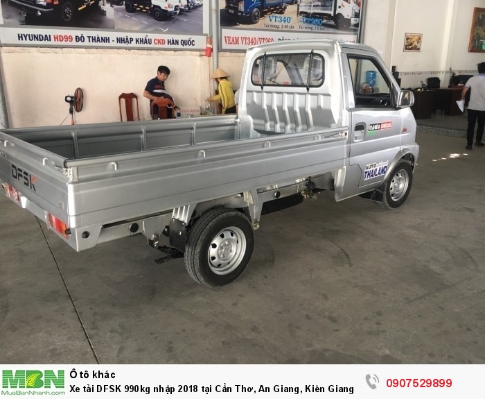 Xe tải DFSK 990kg nhập 2018 tại Cần Thơ, An Giang, Kiên Giang, Sóc Trăng