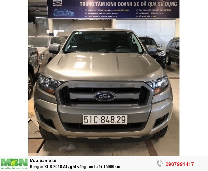 Ranger XLS 2016 AT, ghi vàng, xe lướt 15000km