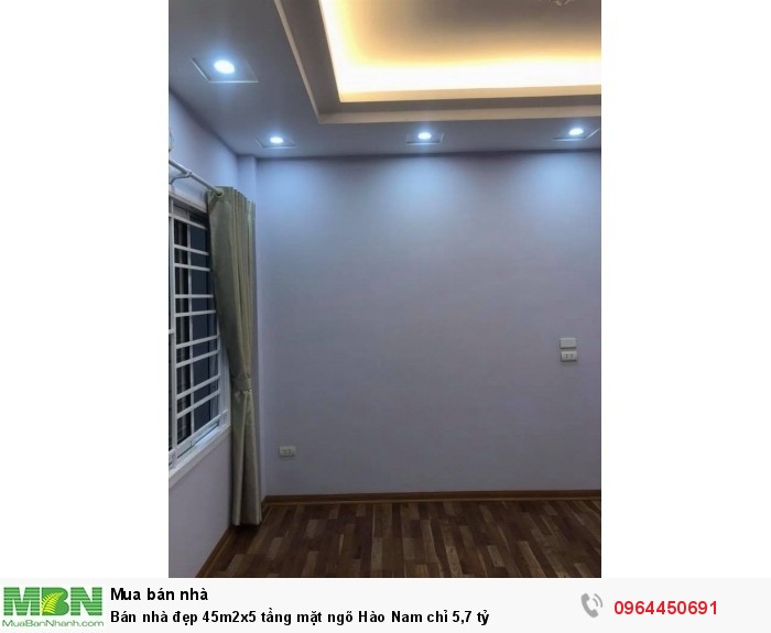 Bán nhà đẹp 45m2x5 tầng mặt ngõ Hào Nam chỉ 5,7 tỷ