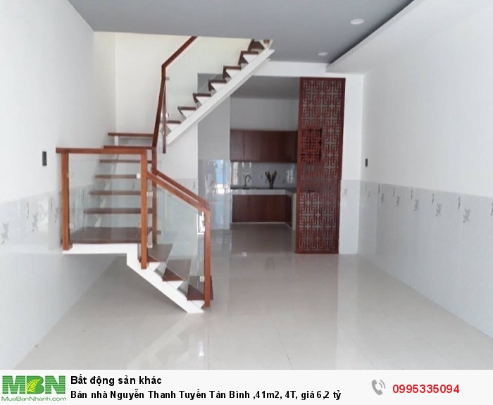 Bán nhà Nguyễn Thanh Tuyền Tân Bình ,41m2, 4T, giá 6,2 tỷ