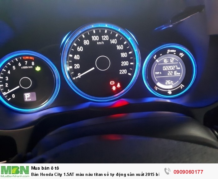 Bán Honda City 1.5AT màu nâu titan số tự động sản xuất 2015 biển Sài Gòn