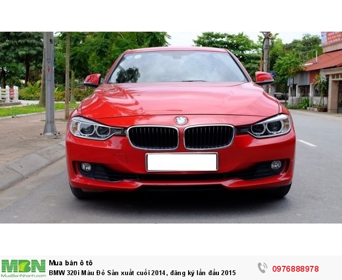 BMW 320i Màu Đỏ Sản xuất  cuối 2014, đăng ký lần đầu 2015