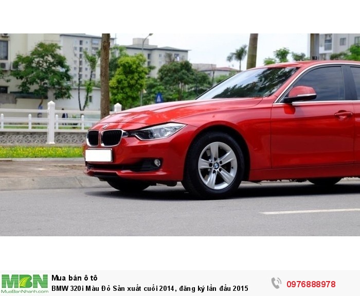 BMW 320i Màu Đỏ Sản xuất  cuối 2014, đăng ký lần đầu 2015