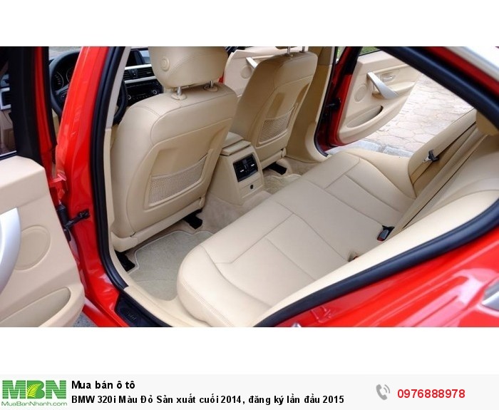 BMW 320i Màu Đỏ Sản xuất  cuối 2014, đăng ký lần đầu 2015