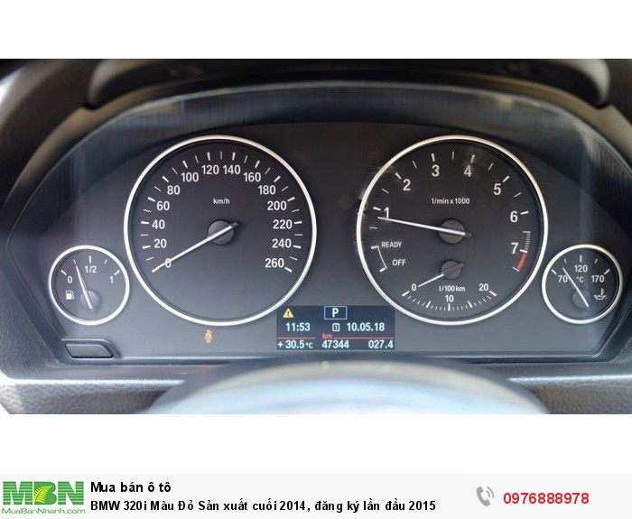BMW 320i Màu Đỏ Sản xuất  cuối 2014, đăng ký lần đầu 2015