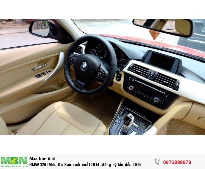 BMW 320i Màu Đỏ Sản xuất  cuối 2014, đăng ký lần đầu 2015
