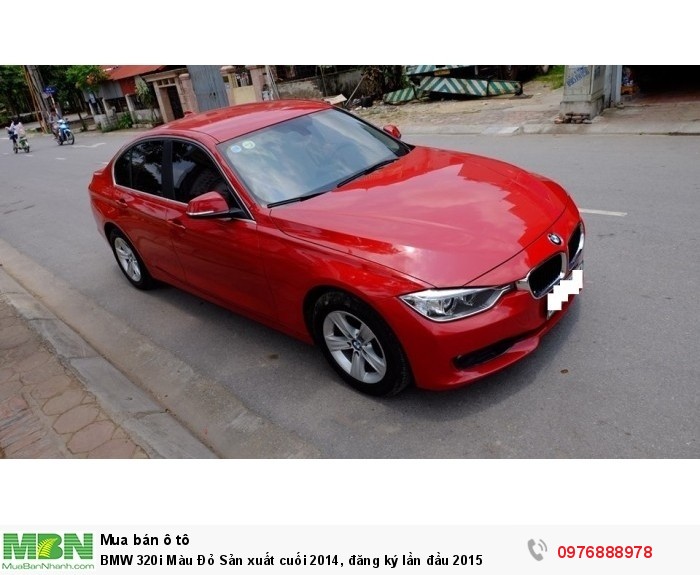 BMW 320i Màu Đỏ Sản xuất  cuối 2014, đăng ký lần đầu 2015