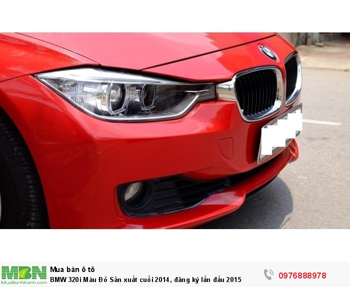 BMW 320i Màu Đỏ Sản xuất  cuối 2014, đăng ký lần đầu 2015