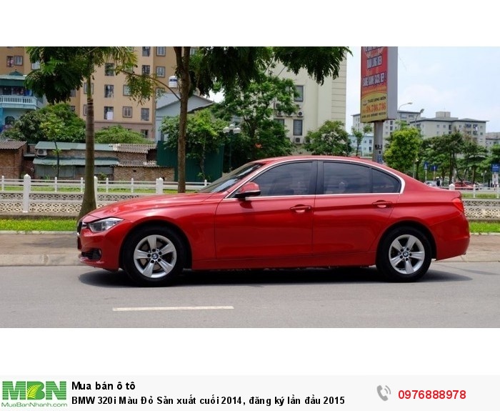 BMW 320i Màu Đỏ Sản xuất  cuối 2014, đăng ký lần đầu 2015