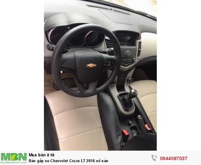 Bán gấp xe Chevrolet Cruze LT 2016 số sàn