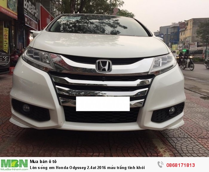 Lên sóng em Honda Odyssey 2.4at 2016 màu trắng tinh khôi