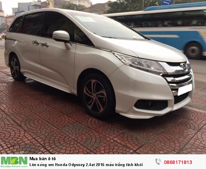 Lên sóng em Honda Odyssey 2.4at 2016 màu trắng tinh khôi