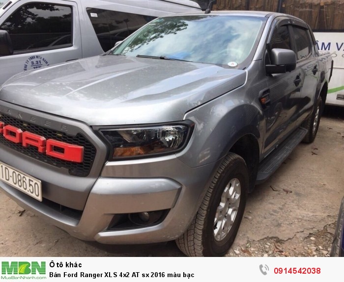Bán Ford Ranger XLS 4x2 AT sx 2016 màu bạc