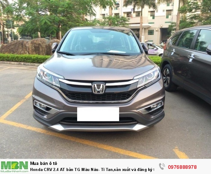 Honda CRV 2.4 AT bản TG Màu Nâu- Ti Tan,sản xuất và đăng ký tháng 11/2017