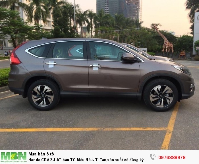 Honda CRV 2.4 AT bản TG Màu Nâu- Ti Tan,sản xuất và đăng ký tháng 11/2017