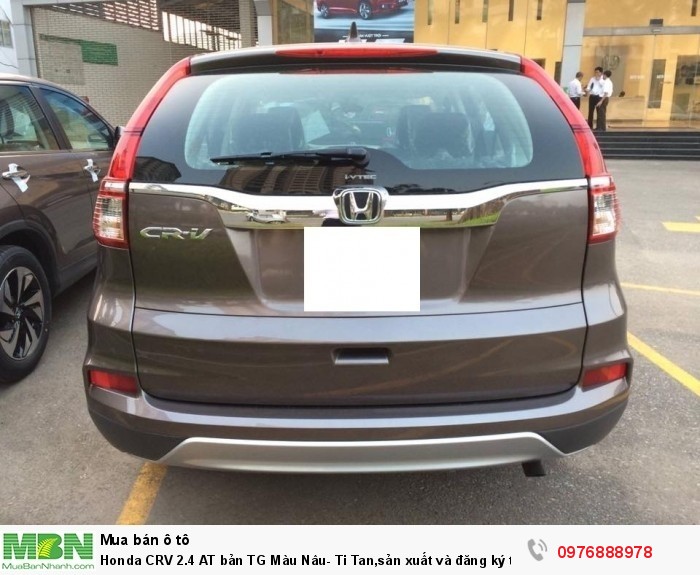Honda CRV 2.4 AT bản TG Màu Nâu- Ti Tan,sản xuất và đăng ký tháng 11/2017