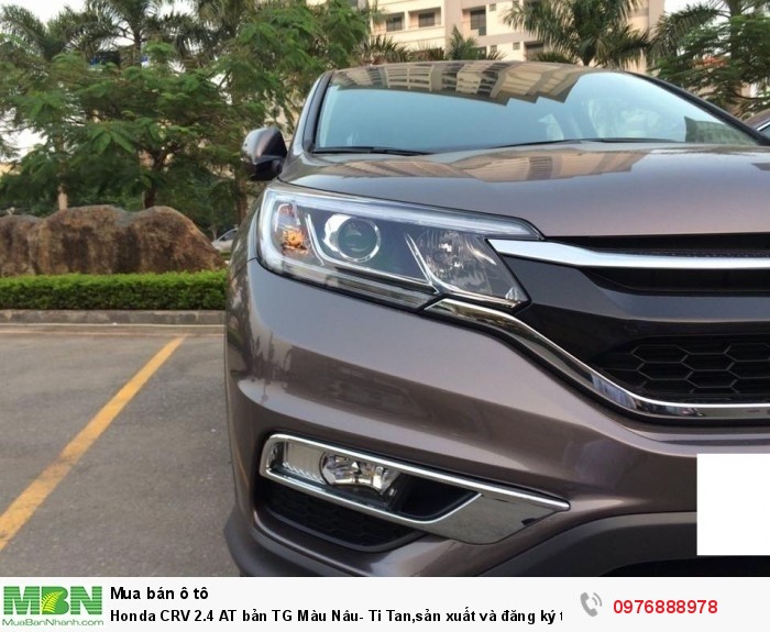 Honda CRV 2.4 AT bản TG Màu Nâu- Ti Tan,sản xuất và đăng ký tháng 11/2017