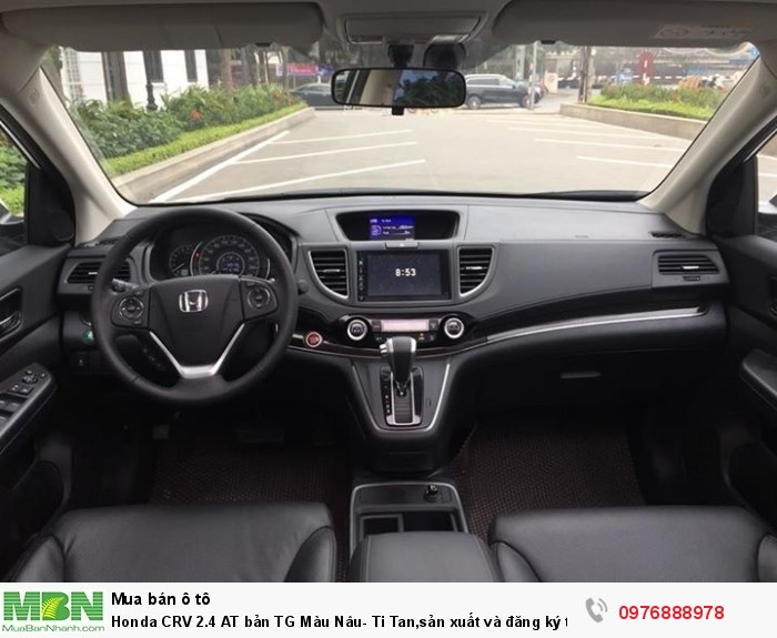 Honda CRV 2.4 AT bản TG Màu Nâu- Ti Tan,sản xuất và đăng ký tháng 11/2017