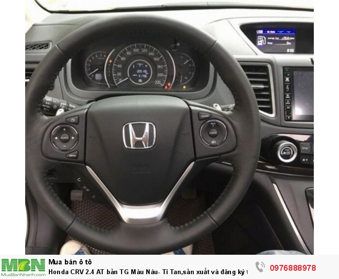 Honda CRV 2.4 AT bản TG Màu Nâu- Ti Tan,sản xuất và đăng ký tháng 11/2017