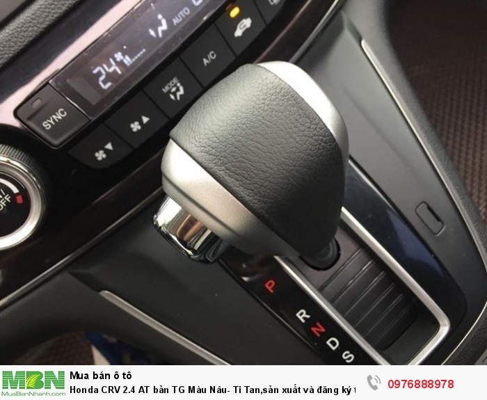 Honda CRV 2.4 AT bản TG Màu Nâu- Ti Tan,sản xuất và đăng ký tháng 11/2017