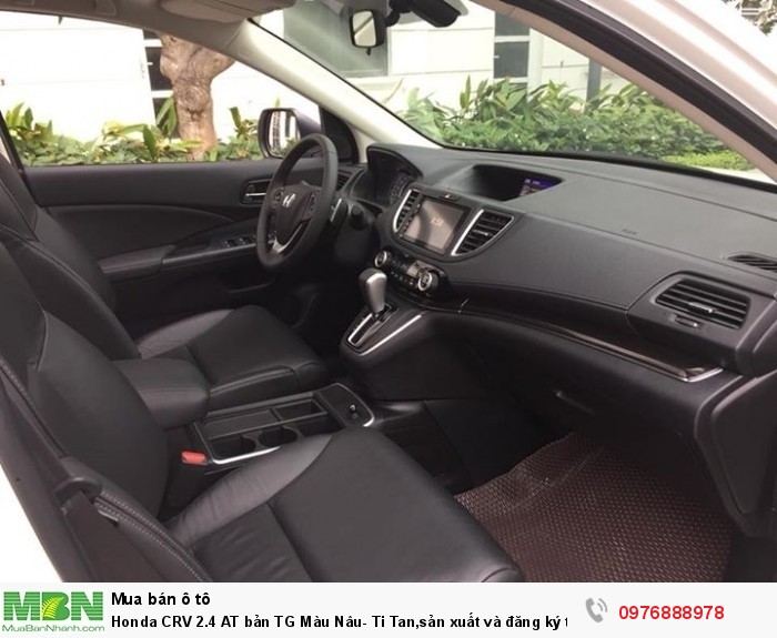 Honda CRV 2.4 AT bản TG Màu Nâu- Ti Tan,sản xuất và đăng ký tháng 11/2017