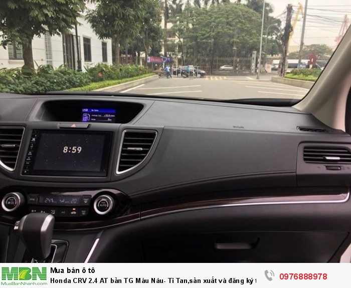 Honda CRV 2.4 AT bản TG Màu Nâu- Ti Tan,sản xuất và đăng ký tháng 11/2017