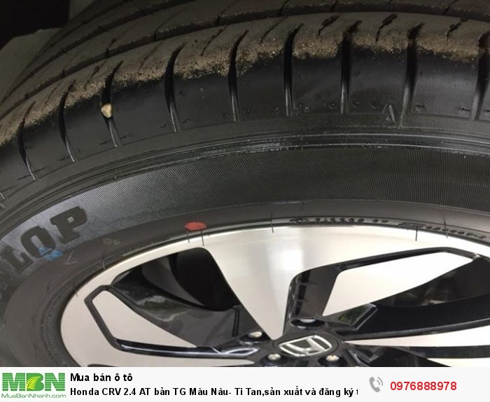 Honda CRV 2.4 AT bản TG Màu Nâu- Ti Tan,sản xuất và đăng ký tháng 11/2017