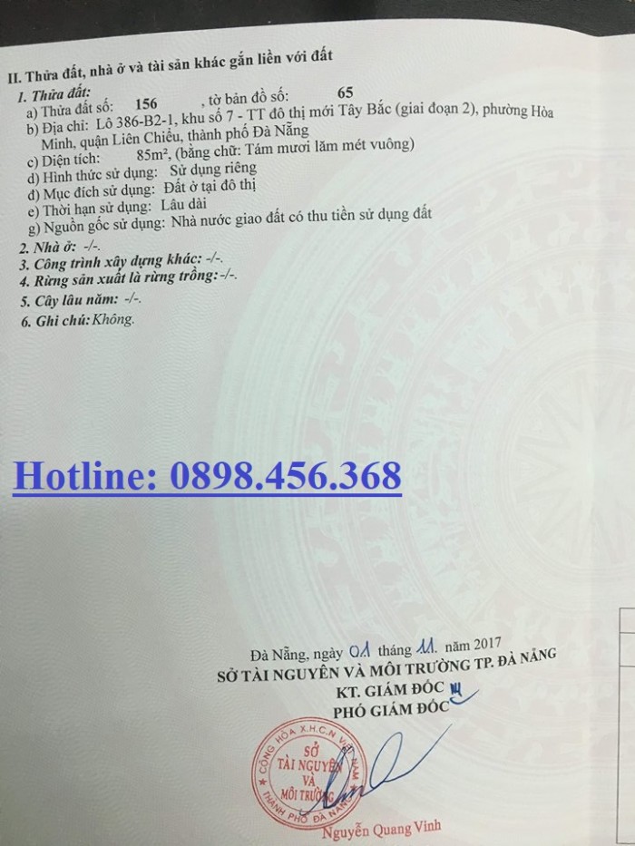 Cần bán lô đất đẹp giá rẻ tại Liên Chiểu, đoạn giao nhau giữa Hoàng Thị Loan và Tô Hiệu