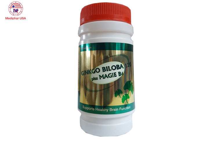 Ginkgo Biloba 120 Plus Magie B6 - Bổ thần kinh, bổ não0