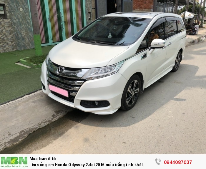 Lên sóng em Honda Odyssey 2.4at 2016 màu trắng tinh khôi