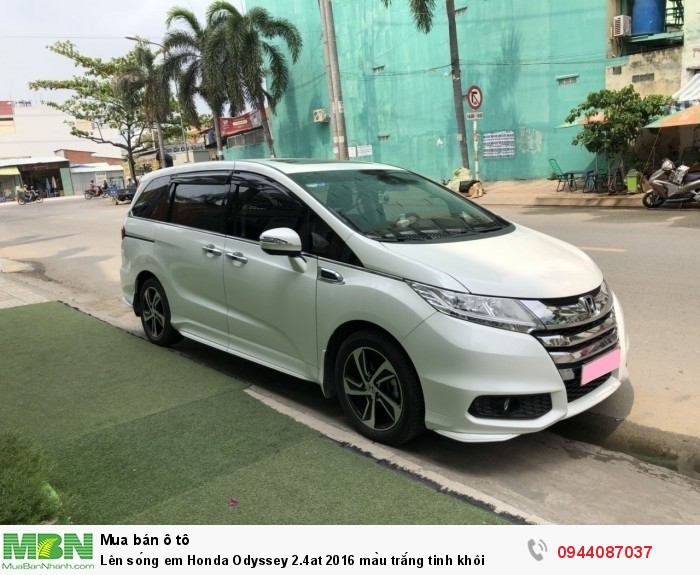 Lên sóng em Honda Odyssey 2.4at 2016 màu trắng tinh khôi