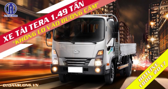 Xe tải tera 250 tải 1t49 máy hyundai giá rẻ tại sài gòn