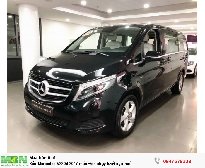 Bán Mercedes V220d 2017 màu Đen chạy lướt cực mới