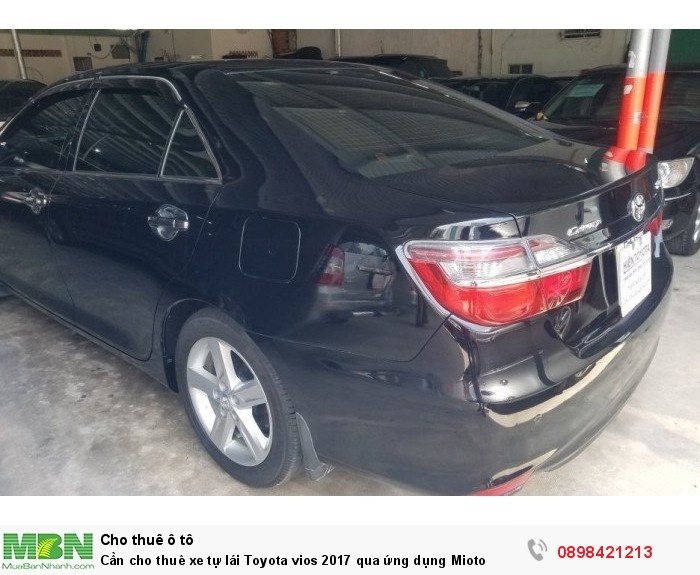 Cần cho thuê xe tự lái Toyota vios 2017 qua ứng dụng Mioto