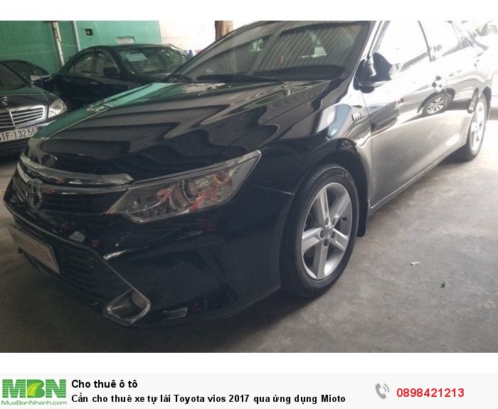 Cần cho thuê xe tự lái Toyota vios 2017 qua ứng dụng Mioto