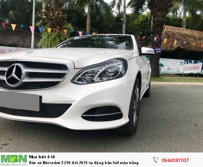 Bán xe Mercedes E250 đời 2015 tự động bản full màu trắng