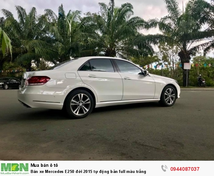 Bán xe Mercedes E250 đời 2015 tự động bản full màu trắng