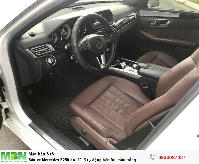 Bán xe Mercedes E250 đời 2015 tự động bản full màu trắng