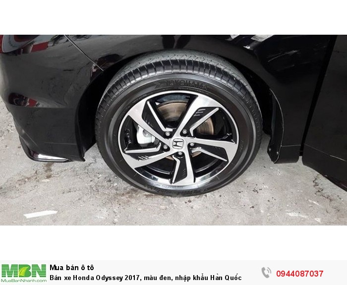 Bán xe Honda Odyssey 2017, màu đen, nhập khẩu Hàn Quốc