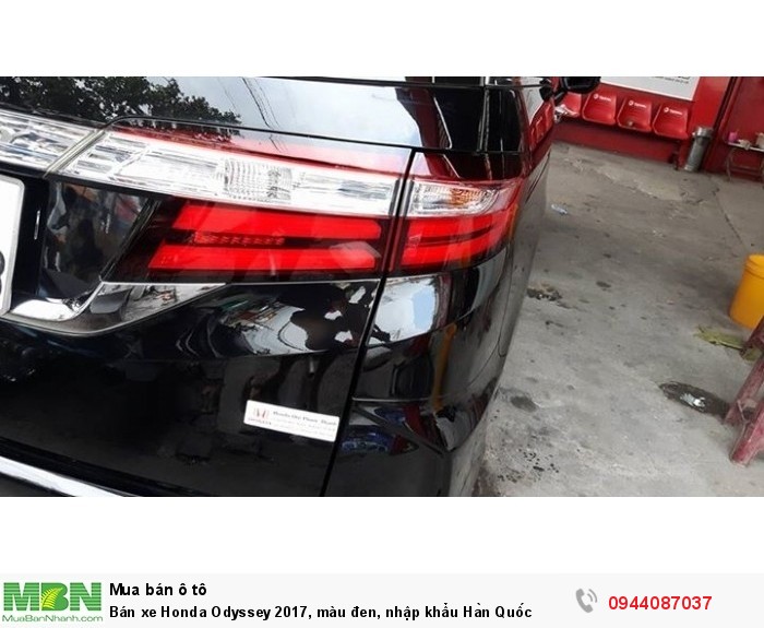 Bán xe Honda Odyssey 2017, màu đen, nhập khẩu Hàn Quốc