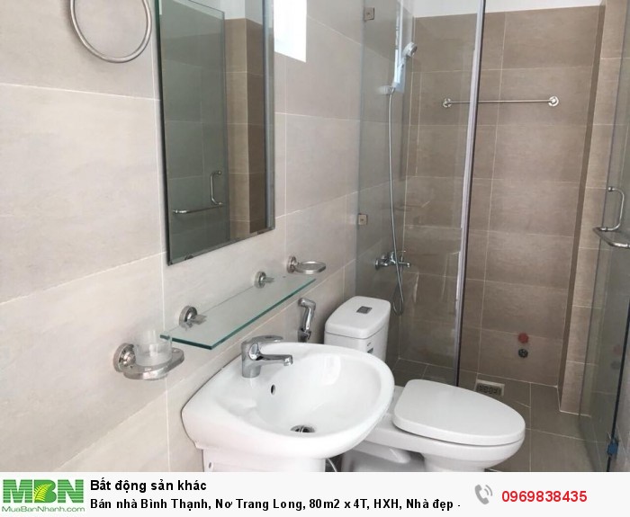 Bán nhà Bình Thạnh, Nơ Trang Long, 80m2 x 4T, HXH, Nhà đẹp - giá rẻ - 6.2 tỷ.