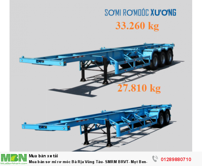 Mua bán sơ mi rơ móc Bà Rịa Vũng Tàu- SMRM BRVT- Mọt Ben- Mọt sàn- Mọt xương CIMC- Doosung  Vũng Tàu