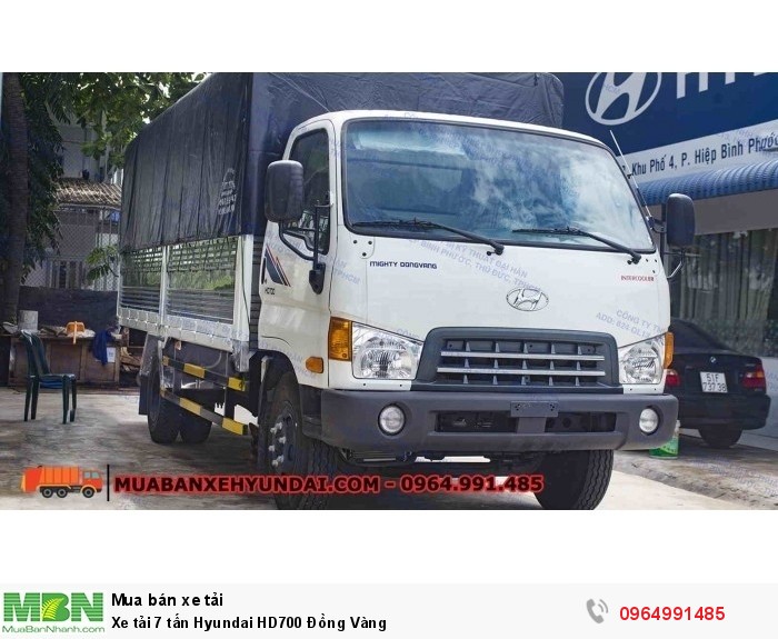 Xe tải 7 tấn Hyundai HD700 Đồng Vàng
