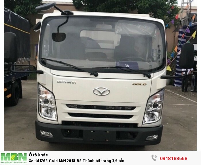 Xe tải IZ65 Gold Mới 2018 Đô Thành tải trọng 3,5 tấn