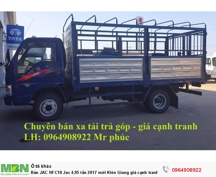 Bán JAC HFC10 Jac 4,95 tấn 2017 mới Kiên Giang giá cạnh tranh