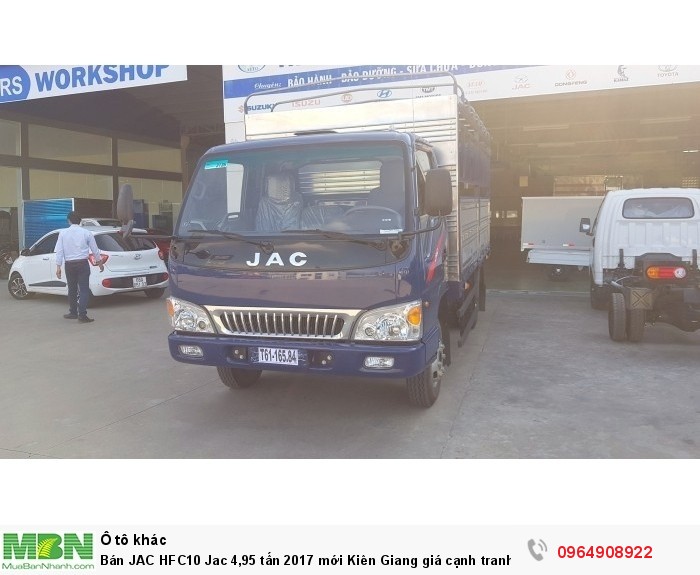 Bán JAC HFC10 Jac 4,95 tấn 2017 mới Kiên Giang giá cạnh tranh