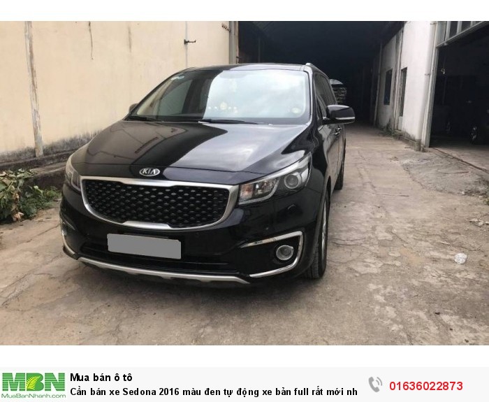 Cần bán xe Sedona 2016 màu đen tự động xe bản full rất mới nhé.