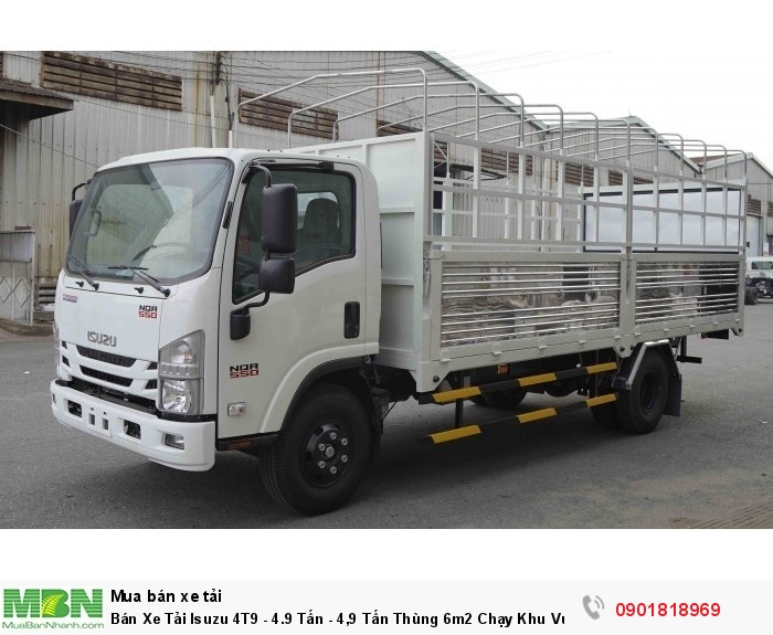 Bán Xe Tải Isuzu 4T9 - 4.9 Tấn - 4,9 Tấn Thùng 6m2 Chạy Khu Vực Miền Tây Không Bị Quá Cầu Đường