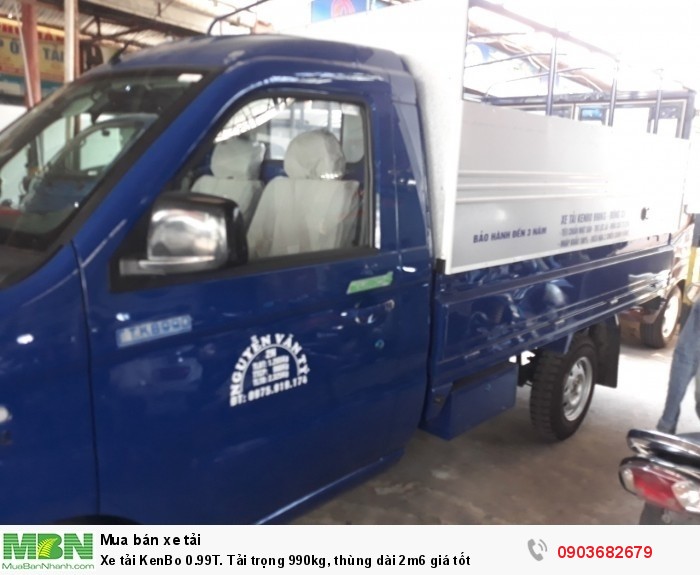 Xe tải KenBo 0.99T. Tải trọng 990kg, thùng dài 2m6 giá tốt